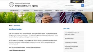 Job Opportunities - Employee Services Agency - County of Santa Clara