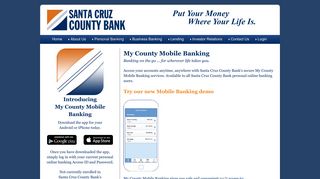 Mobile Banking with Santa Cruz County Bank