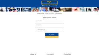 Login - Travel Insurance Consultants