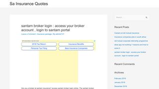 santam broker login : access your broker account , login to santam ...