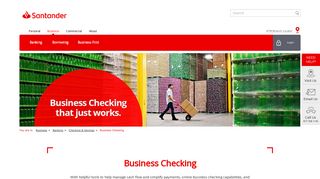 Business Checking | Online Business Checking | Santander Bank