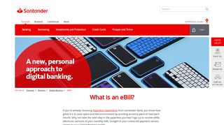 eBill | Online Bill Payment Service | eBill Payment | Santander Bank