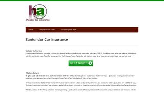 Santander Car Insurance