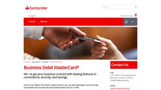Debit MasterCard | Santander Bank