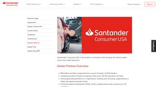 Partner With Us – Santander Consumer USA