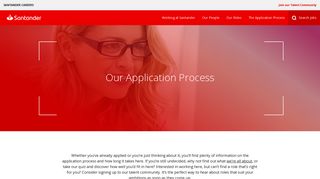 The Application Process - Santander Jobs