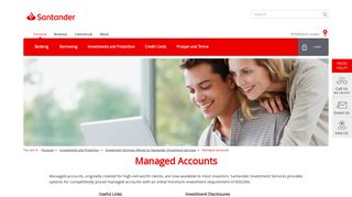 Managed Accounts | Santander Bank