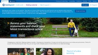 Log in or register ? online account servicing | Barclaycard