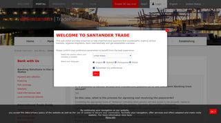 Santander online banking services - Santandertrade.com