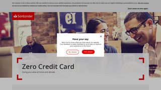 Zero Credit Card | Santander UK