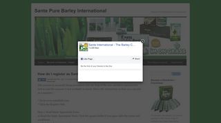 How do I register as Sante Pure Barley Member?