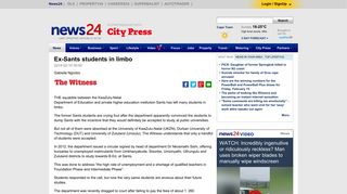 Ex-Sants students in limbo | News24