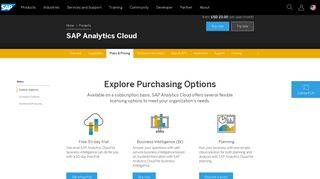 SAP Analytics Cloud Plans and Pricing | Real-Time Analytics as a ...
