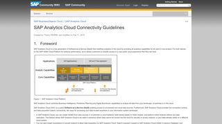 SAP Analytics Cloud Connectivity Guidelines - SAP BusinessObjects ...