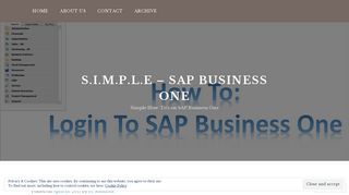 How To: Login to SAP Business One - SIMPLE – SAP Business One