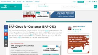 What is SAP Cloud for Customer (SAP C4C)? - Definition from WhatIs ...