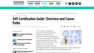 SAP Certification Guide: Overview and Career Paths