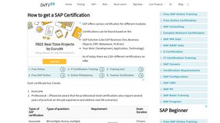 How to get a SAP Certification - Guru99