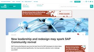 New leadership and redesign may spark SAP Community revival