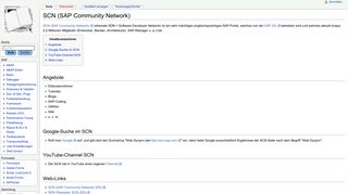 SCN (SAP Community Network) – SAP-Wiki