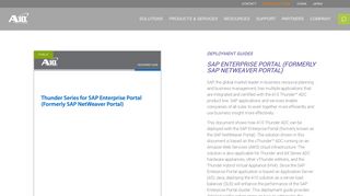 SAP Enterprise Portal (Formerly SAP NetWeaver Portal) - A10 Networks