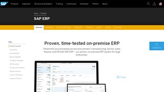 SAP ERP: proven, time-tested on-premise ERP