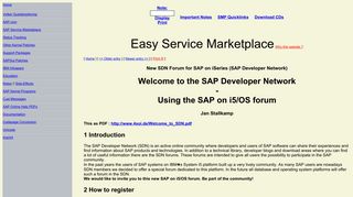 New SDN Forum for SAP on iSeries (SAP Developer Network)