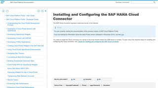 Installing and Configuring the SAP HANA Cloud Connector