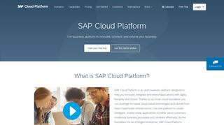 SAP Cloud Platform: Overview