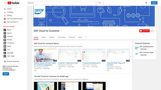 SAP Cloud for Customer - YouTube