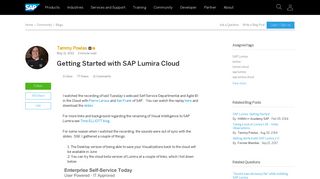 Getting Started with SAP Lumira Cloud | SAP Blogs