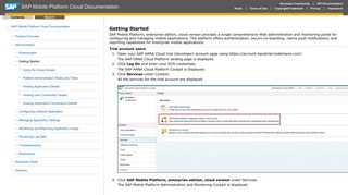 Getting Started - SAP Mobile Platform Cloud Documentation