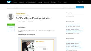 SAP Portal Logon Page Customization | SAP Blogs
