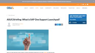 ASUG Briefing: What is SAP One Support Launchpad? - ASUG