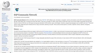SAP Community Network - Wikipedia