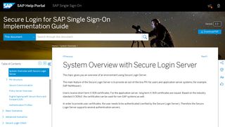 System Overview with Secure Login Server - SAP Help Portal