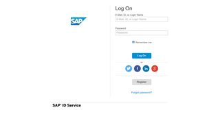 SAP.com: Log On