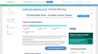 Access webmail.sapient.co.in. Outlook Web App