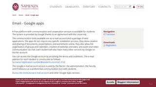 Email - Google apps | Sapienza Università di Roma