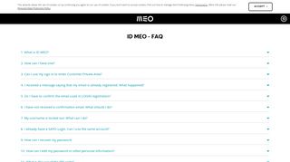 ID MEO | ID MEO - FAQ - Login PT
