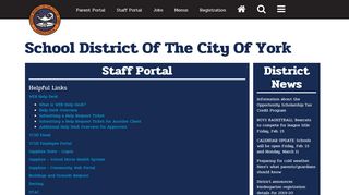 Staff Portal | School District Of The City Of York