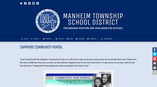 Sapphire Community Portal | Manheim Township School District