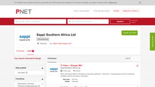 Sappi Southern Africa Ltd Company Presentation - PNet