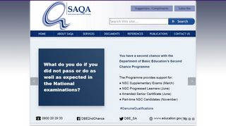 South African Qualifications Authority - Home Page
