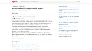How does Sarahah Exposed.com work? - Quora