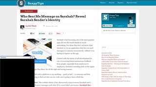Who Sent Me Message on Sarahah? Reveal Sarahah Sender's Identity