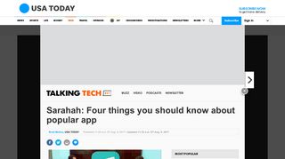 Sarahah: Four things you should know about popular app - USA Today