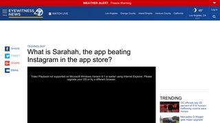 What is Sarahah, the app beating Instagram in the app store? | abc7.com