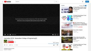 Learnathon 2018 - Saranathan College of Engineering(2) - YouTube