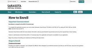 How to Enroll | Sarasota Virtual School - K12.com